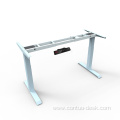 2024 new modern Desk Adjustable Square Tube table New design Dual Motor furniture table in office